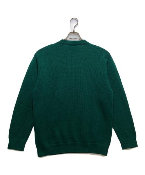 Yonetomi（ヨネトミ）yonetomi (ヨネトミ) this is a sweater ウール×カシミヤ ニット 25-204-001 グリーン サイズ:3の古着・服飾アイテム