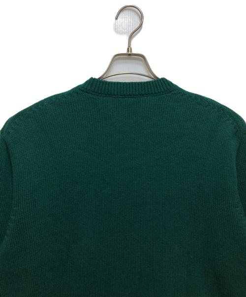 Yonetomi（ヨネトミ）yonetomi (ヨネトミ) this is a sweater ウール×カシミヤ ニット 25-204-001 グリーン サイズ:3の古着・服飾アイテム