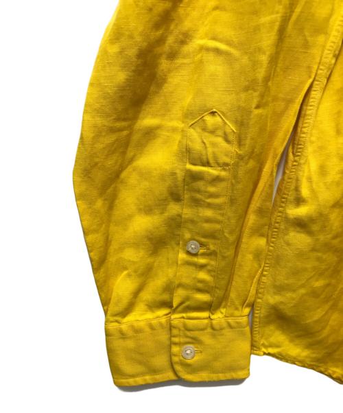 POLO RALPH LAUREN（ポロ・ラルフローレン）POLO RALPH LAUREN (ポロ・ラルフローレン) リネン×シルク ボタンダウンシャツ イエロー サイズ:Lの古着・服飾アイテム