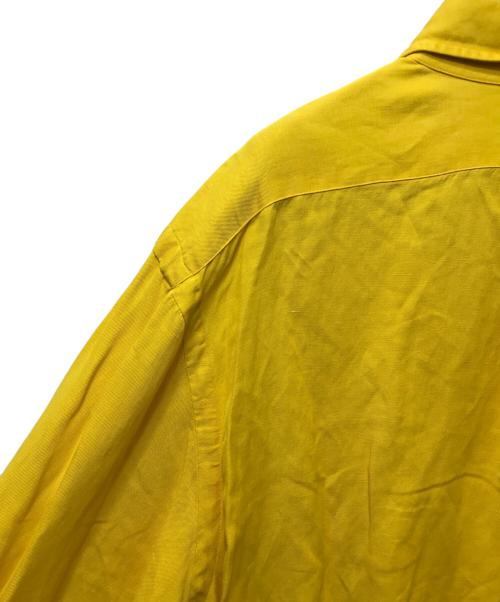 POLO RALPH LAUREN（ポロ・ラルフローレン）POLO RALPH LAUREN (ポロ・ラルフローレン) リネン×シルク ボタンダウンシャツ イエロー サイズ:Lの古着・服飾アイテム