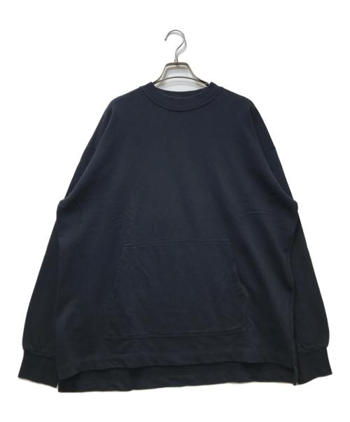DRIES VAN NOTEN（ドリスヴァンノッテン）DRIES VAN NOTEN (ドリスヴァンノッテン) モックネックスウェット ネイビー サイズ:Mの古着・服飾アイテム
