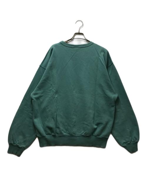 DRIES VAN NOTEN（ドリスヴァンノッテン）DRIES VAN NOTEN (ドリスヴァンノッテン) クルーネックスウェット グリーン サイズ:Sの古着・服飾アイテム