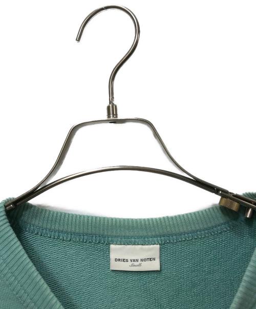 DRIES VAN NOTEN（ドリスヴァンノッテン）DRIES VAN NOTEN (ドリスヴァンノッテン) クルーネックスウェット グリーン サイズ:Sの古着・服飾アイテム