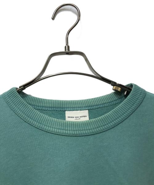 DRIES VAN NOTEN（ドリスヴァンノッテン）DRIES VAN NOTEN (ドリスヴァンノッテン) クルーネックスウェット グリーン サイズ:Sの古着・服飾アイテム