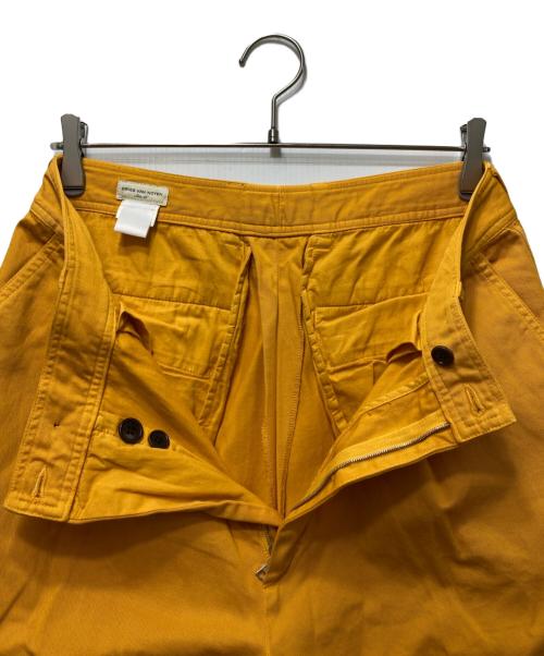 DRIES VAN NOTEN（ドリスヴァンノッテン）DRIES VAN NOTEN (ドリスヴァンノッテン) 1タック カラーチノパン イエロー サイズ:46の古着・服飾アイテム