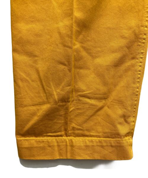 DRIES VAN NOTEN（ドリスヴァンノッテン）DRIES VAN NOTEN (ドリスヴァンノッテン) 1タック カラーチノパン イエロー サイズ:46の古着・服飾アイテム