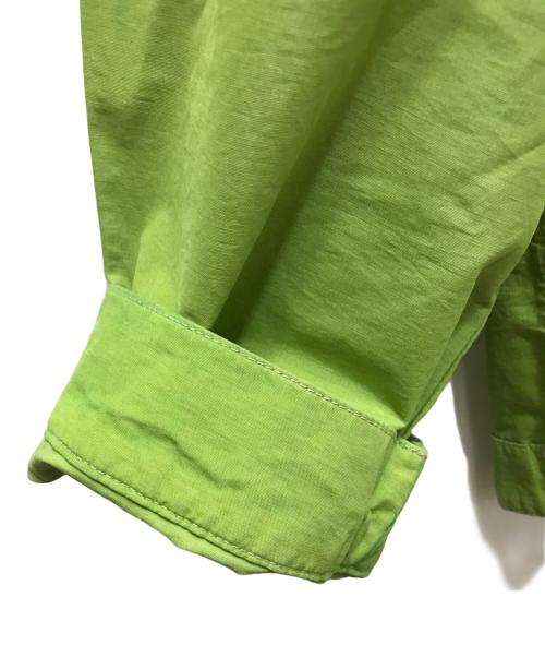 POLO RALPH LAUREN（ポロ・ラルフローレン）POLO RALPH LAUREN (ポロ・ラルフローレン) 90's コットン×ナイロン ワークジャケット ライムグリーン サイズ:XXLの古着・服飾アイテム