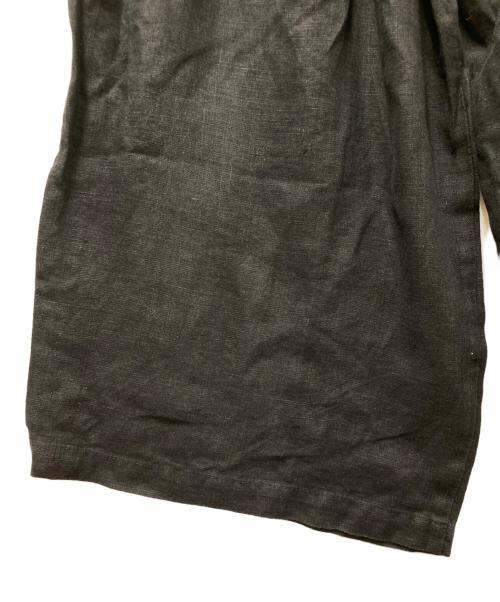 fog linen work（フォグリネンワーク）fog linen work (フォグリネンワーク) リネンオールインワン ブラック サイズ:実寸参照の古着・服飾アイテム