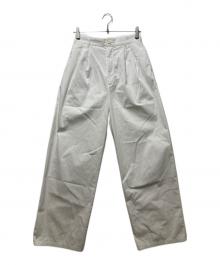 RETROVE（リトローヴ）の古着「TUCK EASY PANTS」｜ホワイト