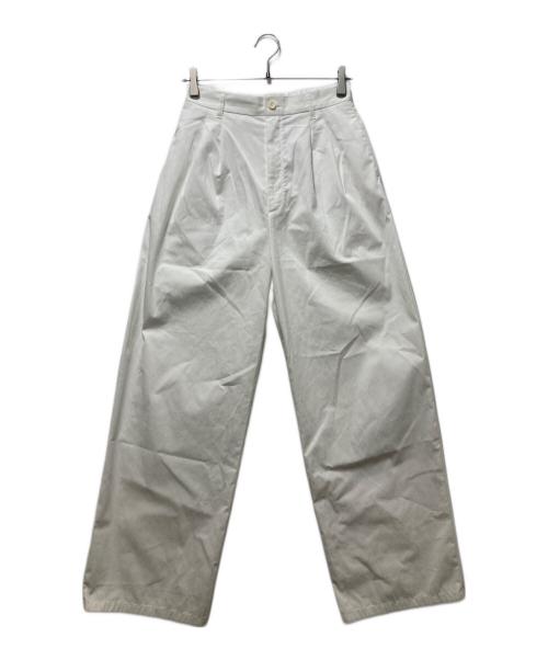 RETROVE（リトローヴ）RETROVE (リトローヴ) TUCK EASY PANTS ホワイト サイズ:34の古着・服飾アイテム