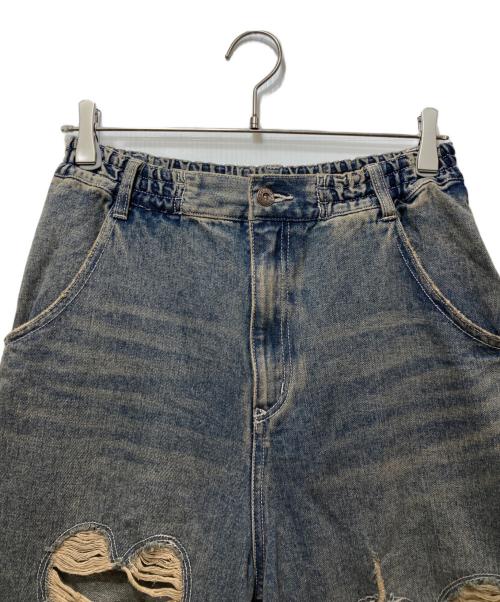 Candy Stripper（キャンディーストリッパー）Candy Stripper (キャンディーストリッパー) HEART DAMAGE DENIM インディゴ サイズ:FREEの古着・服飾アイテム