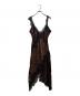 PRANK PROJECT（プランクプロジェクト）の古着「Asymmetrical Lingerie Dress」｜ブラウン