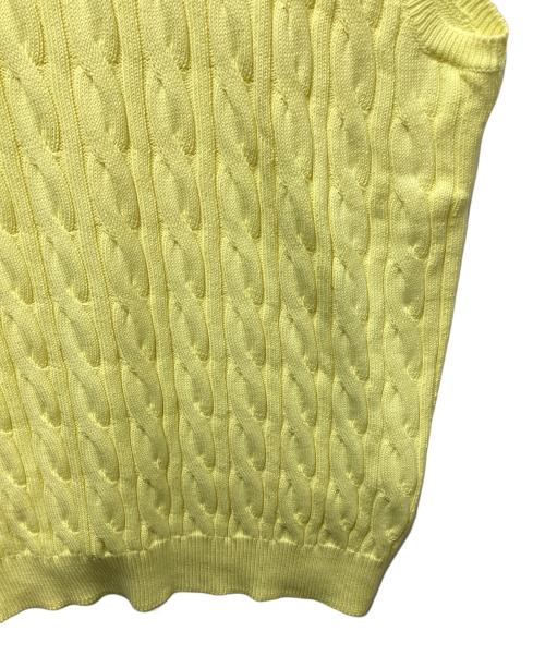 Graphpaper（グラフペーパー）Graphpaper (グラフペーパー) ニットベスト イエロー サイズ:FREEの古着・服飾アイテム