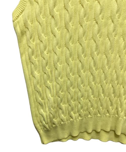 Graphpaper（グラフペーパー）Graphpaper (グラフペーパー) ニットベスト イエロー サイズ:FREEの古着・服飾アイテム