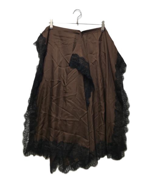 PRANK PROJECT（プランクプロジェクト）PRANK PROJECT (プランクプロジェクト) Square Pattern Skirt OP ブラウン サイズ:FREEの古着・服飾アイテム