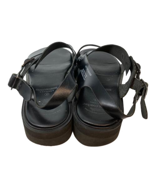 foot the coacher（フットザコーチャー）foot the coacher (フットザコーチャー) レザーサンダル ブラック サイズ:9の古着・服飾アイテム