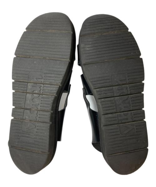 foot the coacher（フットザコーチャー）foot the coacher (フットザコーチャー) レザーサンダル ブラック サイズ:9の古着・服飾アイテム