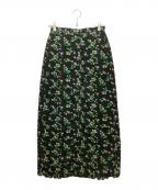 THE SHINZONEザ シンゾーン）の古着「26SS　FLORAL JACQUARD SKIRT(フローラルジャガードスカート) 26MMSK01」｜ブラック