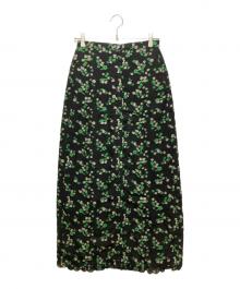 THE SHINZONE（ザ シンゾーン）の古着「26SS　FLORAL JACQUARD SKIRT(フローラルジャガードスカート) 26MMSK01」｜ブラック
