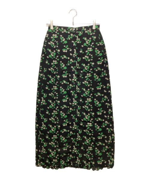 THE SHINZONE（ザ シンゾーン）THE SHINZONE (ザ シンゾーン) 26SS　FLORAL JACQUARD SKIRT(フローラルジャガードスカート) 26MMSK01 ブラック サイズ:34の古着・服飾アイテム