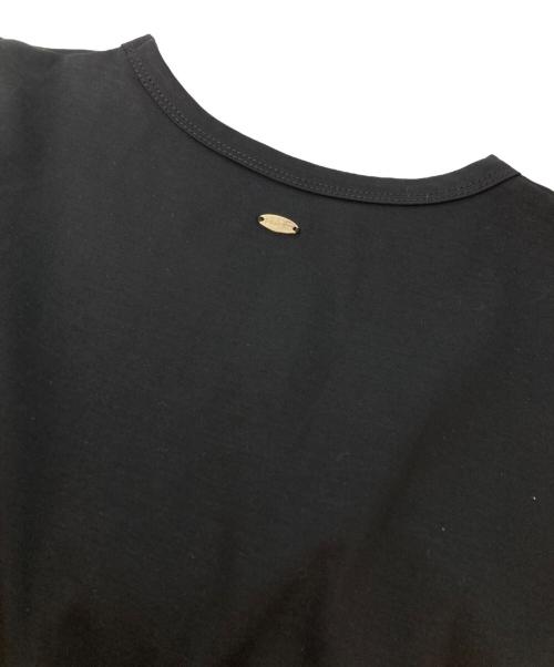 anuans（アニュアンス）anuans (アニュアンス) 26SS シルクタッチコットンバルーンヘムドッキングTシャツ 1526312247-0 ブラック サイズ:FREEの古着・服飾アイテム