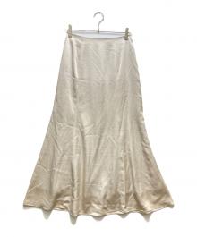 THE TOE（ザ・トゥー）の古着「Rothenburg Satin Skirt/ローテンブルクサテンスカート」｜ベージュ