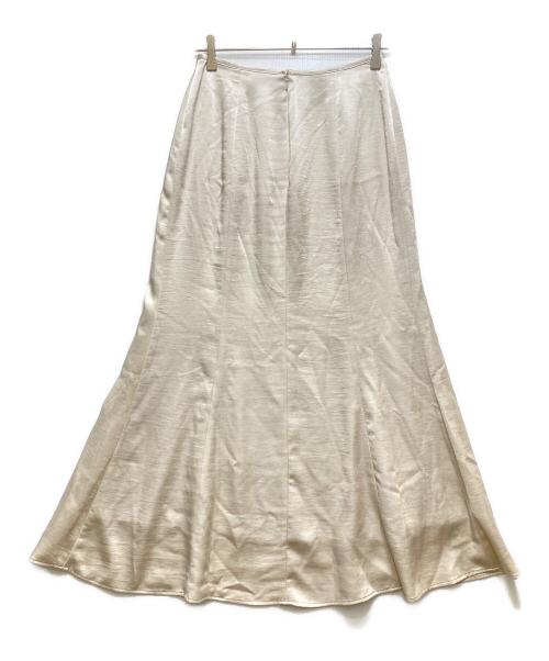 THE TOE（ザ・トゥー）THE TOE (ザ・トゥー) Rothenburg Satin Skirt/ローテンブルクサテンスカート ベージュ サイズ:Mの古着・服飾アイテム