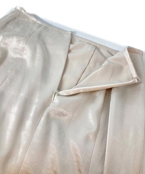 THE TOE（ザ・トゥー）THE TOE (ザ・トゥー) Rothenburg Satin Skirt/ローテンブルクサテンスカート ベージュ サイズ:Mの古着・服飾アイテム