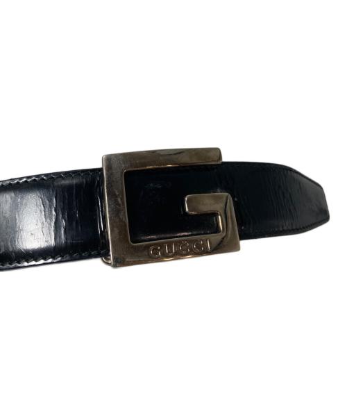 GUCCI（グッチ）GUCCI (グッチ) レザーベルト ブラックの古着・服飾アイテム