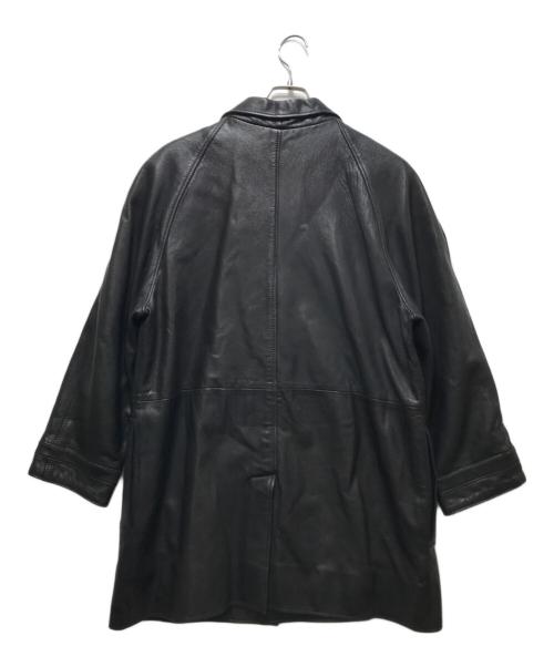 CANADIAN FURS Inc.（カナディアンファーズ）CANADIAN FURS Inc. (カナディアンファーズ) LEATHER CAR COAT/レザーカーコート ブラック サイズ:不明　の古着・服飾アイテム