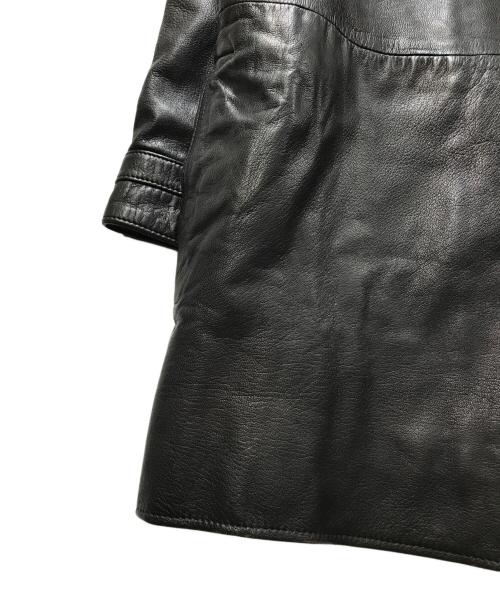 CANADIAN FURS Inc.（カナディアンファーズ）CANADIAN FURS Inc. (カナディアンファーズ) LEATHER CAR COAT/レザーカーコート ブラック サイズ:不明　の古着・服飾アイテム