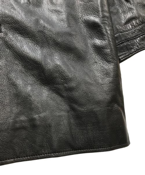 CANADIAN FURS Inc.（カナディアンファーズ）CANADIAN FURS Inc. (カナディアンファーズ) LEATHER CAR COAT/レザーカーコート ブラック サイズ:不明　の古着・服飾アイテム