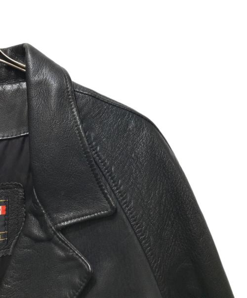 CANADIAN FURS Inc.（カナディアンファーズ）CANADIAN FURS Inc. (カナディアンファーズ) LEATHER CAR COAT/レザーカーコート ブラック サイズ:不明　の古着・服飾アイテム