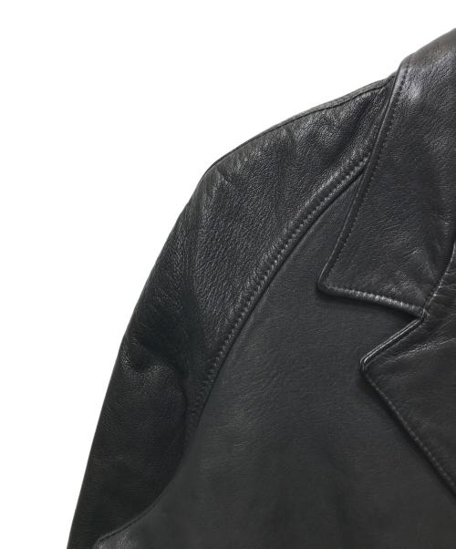 CANADIAN FURS Inc.（カナディアンファーズ）CANADIAN FURS Inc. (カナディアンファーズ) LEATHER CAR COAT/レザーカーコート ブラック サイズ:不明　の古着・服飾アイテム