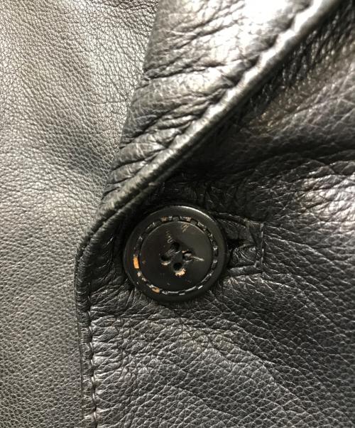 CANADIAN FURS Inc.（カナディアンファーズ）CANADIAN FURS Inc. (カナディアンファーズ) LEATHER CAR COAT/レザーカーコート ブラック サイズ:不明　の古着・服飾アイテム