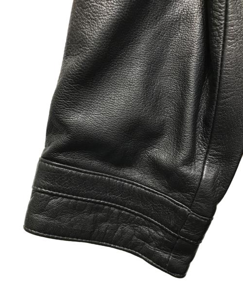 CANADIAN FURS Inc.（カナディアンファーズ）CANADIAN FURS Inc. (カナディアンファーズ) LEATHER CAR COAT/レザーカーコート ブラック サイズ:不明　の古着・服飾アイテム