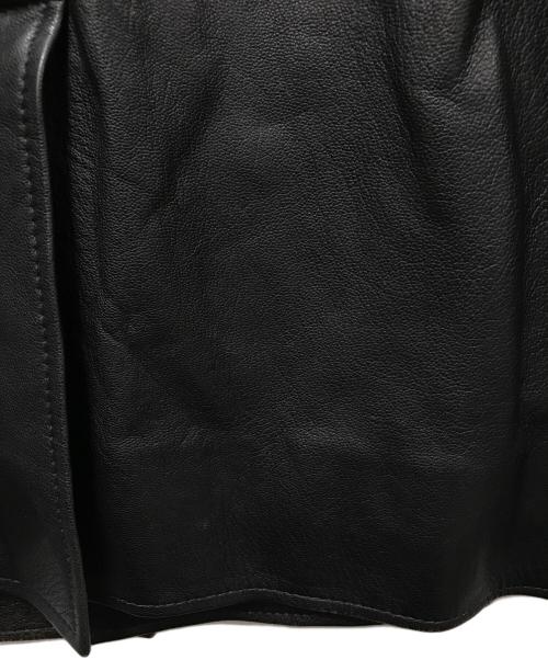 CANADIAN FURS Inc.（カナディアンファーズ）CANADIAN FURS Inc. (カナディアンファーズ) LEATHER CAR COAT/レザーカーコート ブラック サイズ:不明　の古着・服飾アイテム