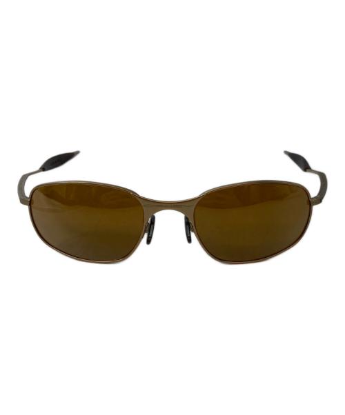 OAKLEY（オークリー）OAKLEY (オークリー) 00'S SQUAR WIRE(スクエアワイヤ) サングラス / Y2K ゴールド サイズ:実寸参照の古着・服飾アイテム