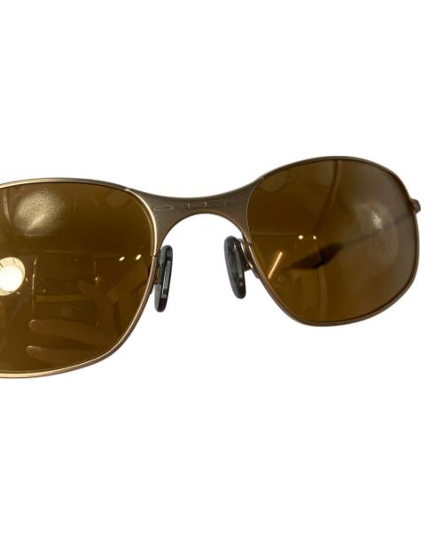 OAKLEY（オークリー）OAKLEY (オークリー) 00'S SQUAR WIRE(スクエアワイヤ) サングラス / Y2K ゴールド サイズ:実寸参照の古着・服飾アイテム