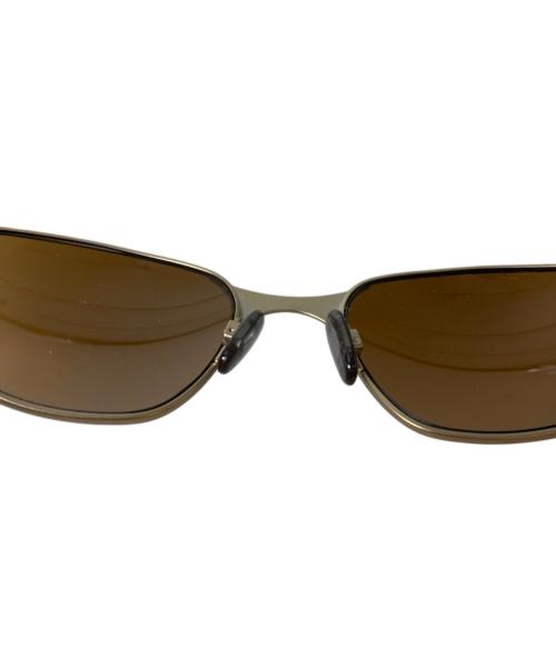 OAKLEY（オークリー）OAKLEY (オークリー) 00'S SQUAR WIRE(スクエアワイヤ) サングラス / Y2K ゴールド サイズ:実寸参照の古着・服飾アイテム