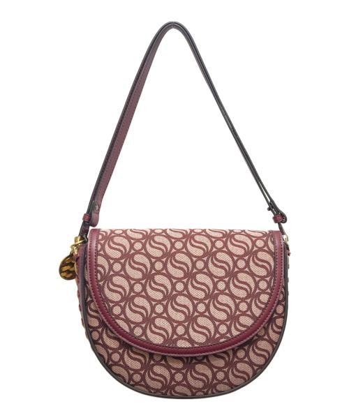 STELLA McCARTNEY（ステラマッカートニー）STELLA McCARTNEY (ステラマッカートニー) フレイムミディアムSウェーブフラップショルダーバッグ ブラウンの古着・服飾アイテム