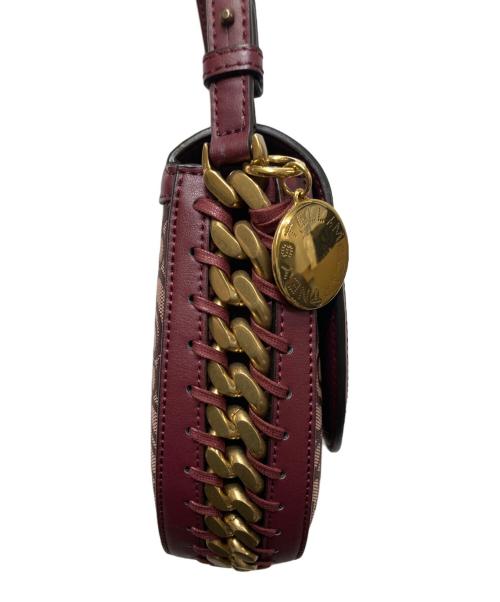 STELLA McCARTNEY（ステラマッカートニー）STELLA McCARTNEY (ステラマッカートニー) フレイムミディアムSウェーブフラップショルダーバッグ ブラウンの古着・服飾アイテム