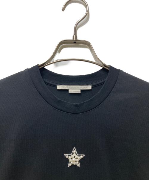 STELLA McCARTNEY（ステラマッカートニー）STELLA McCARTNEY (ステラマッカートニー) PEARL MINI STAR T-SHIRT(パールミニスター) ブラック サイズ:XXSの古着・服飾アイテム
