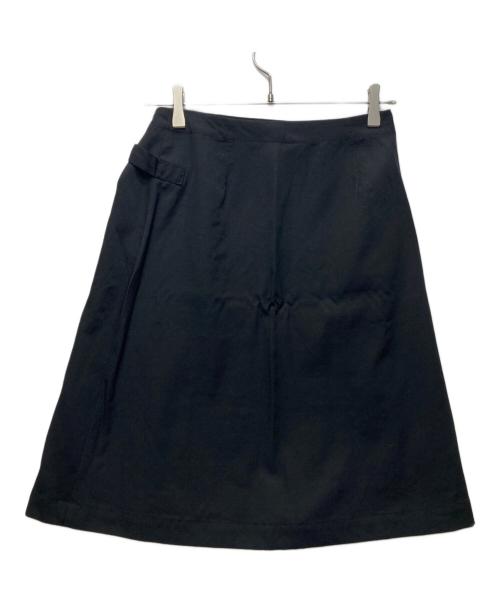 tricot COMME des GARCONS（トリココムデギャルソン）tricot COMME des GARCONS (トリココムデギャルソン) ウールラップスカート tricot COMME des GARCONS ブラック サイズ:Mの古着・服飾アイテム