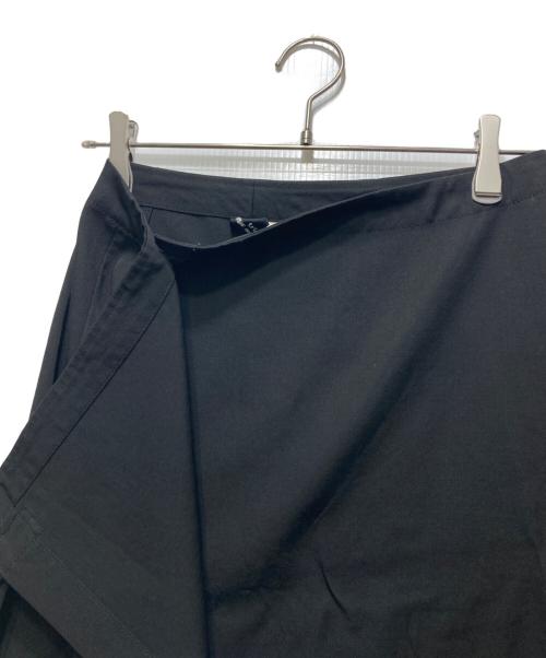 tricot COMME des GARCONS（トリココムデギャルソン）tricot COMME des GARCONS (トリココムデギャルソン) ウールラップスカート tricot COMME des GARCONS ブラック サイズ:Mの古着・服飾アイテム