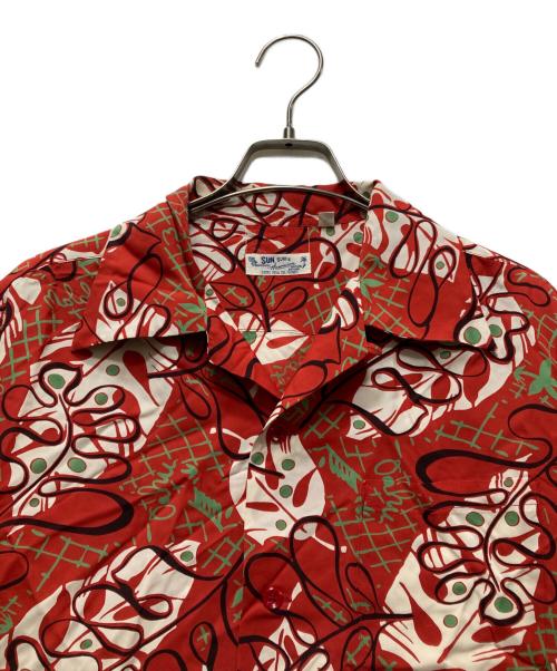 Sun Surf（サンサーフ）Sun Surf (サンサーフ) アロハシャツ レッド サイズ:Mの古着・服飾アイテム