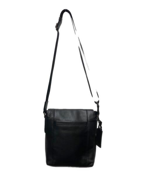 TUMI（トゥミ）TUMI (トゥミ) レザークロスボディショルダーバッグ ブラックの古着・服飾アイテム