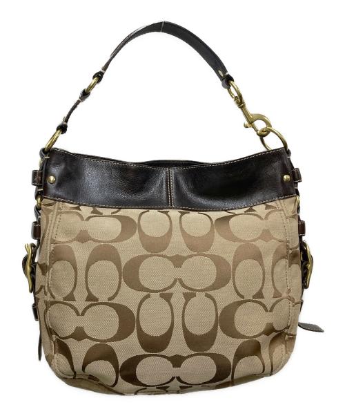 COACH（コーチ）COACH (コーチ) シグネチャーワンショルダーバッグ 12674 ベージュの古着・服飾アイテム