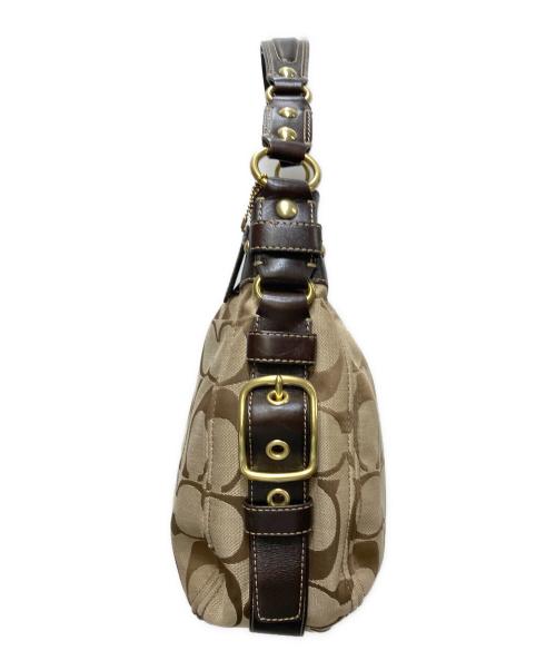 COACH（コーチ）COACH (コーチ) シグネチャーワンショルダーバッグ 12674 ベージュの古着・服飾アイテム