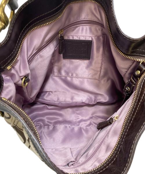 COACH（コーチ）COACH (コーチ) シグネチャーワンショルダーバッグ 12674 ベージュの古着・服飾アイテム